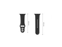 Pulseira de silicone Tech-Protect para Apple Watch 44/45/46/49 mm - Preta Pulseira de silicone Tech-Protect para Apple Watch 44/45/46/49 mm - Preta