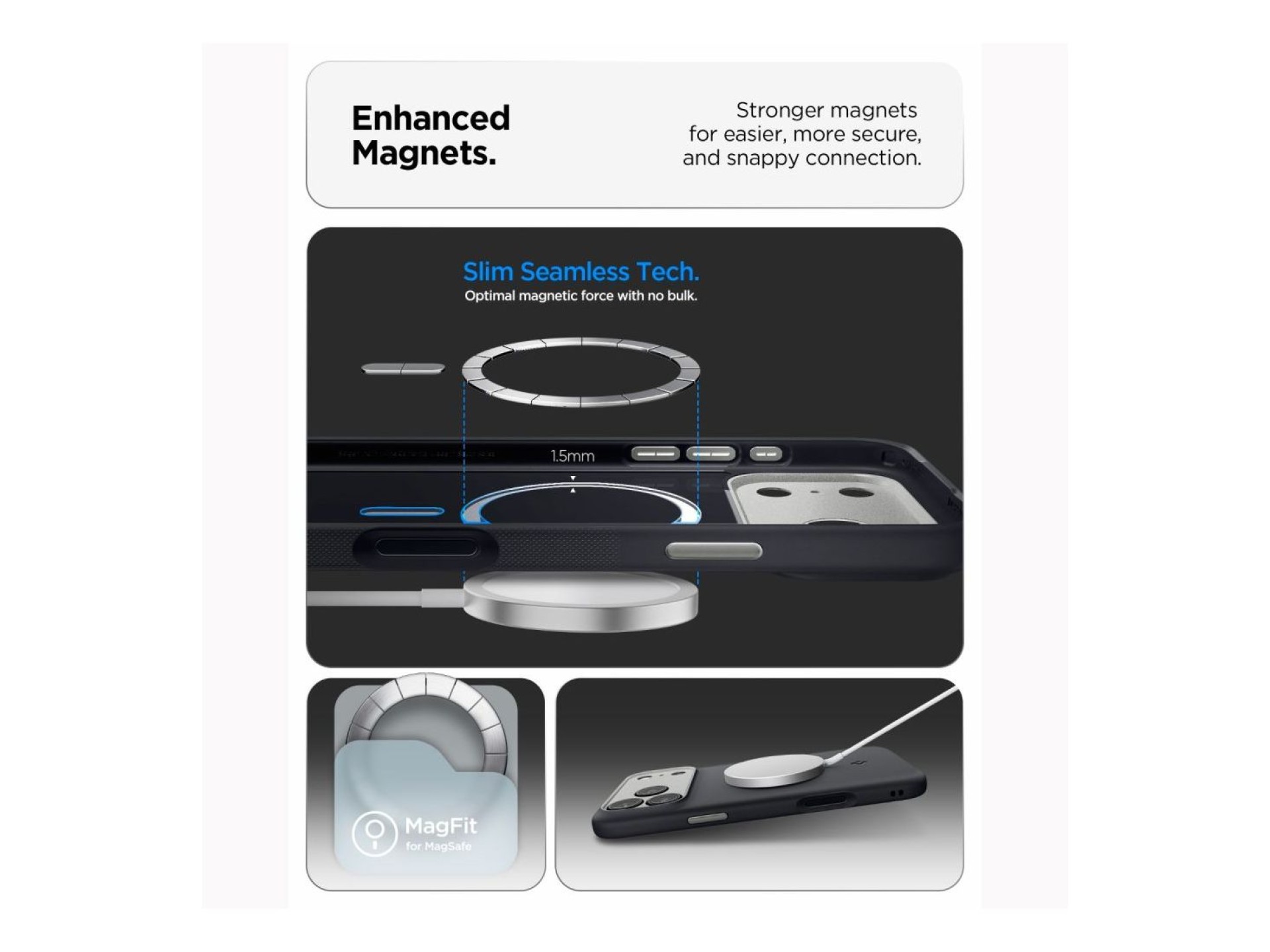 Capa Spigen Nano Pop MagSafe para iPhone 18 Pro Max / 17 Pro Max - Preta