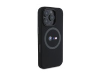 BMW M Silicone Printed Ring MagSafe Case for iPhone 16 Pro Max - Black BMW M Silicone Printed Ring MagSafe Case for iPhone 16 Pro Max - Black