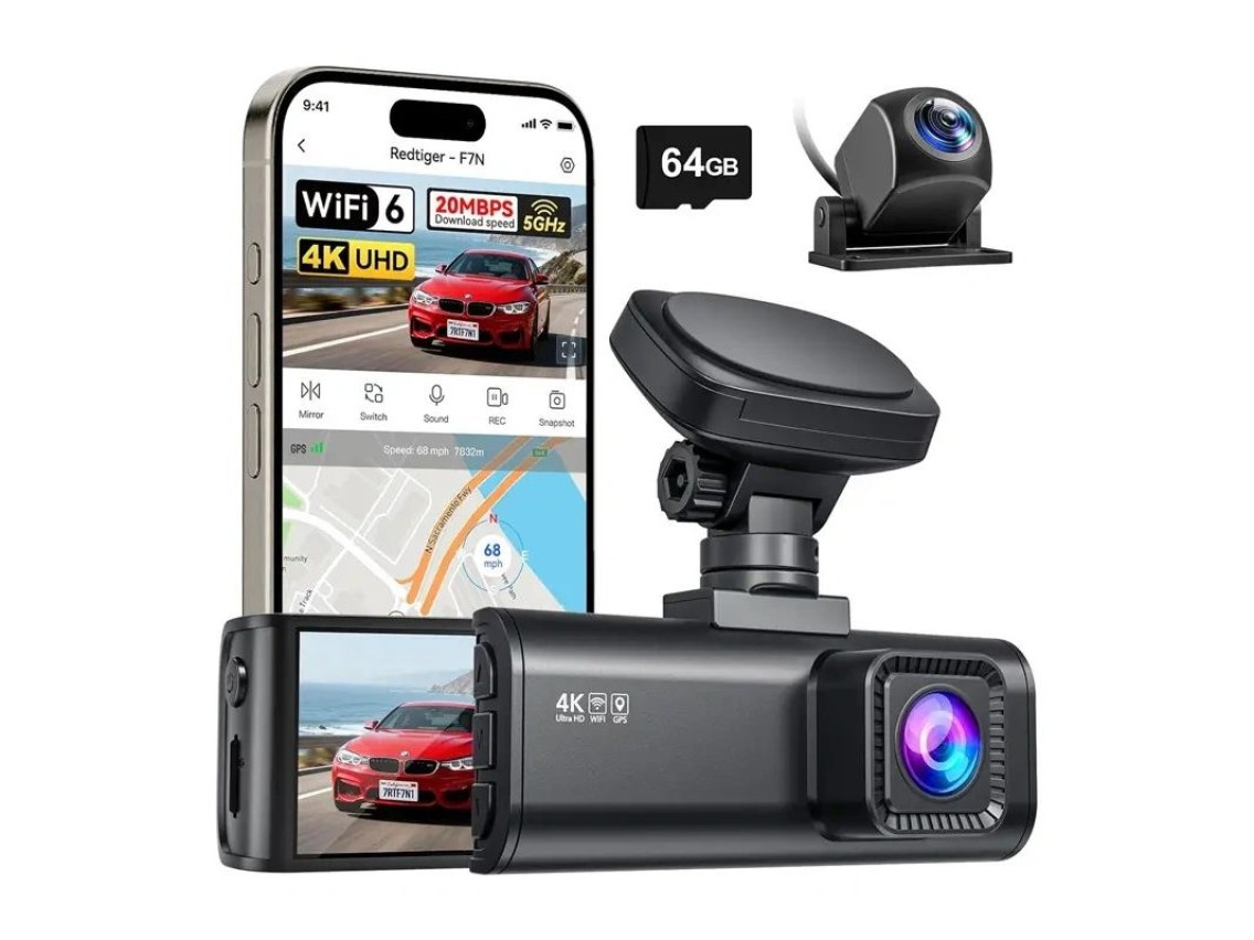 REDTIGER F7N WiFi 4K + 1080p Dash Cam