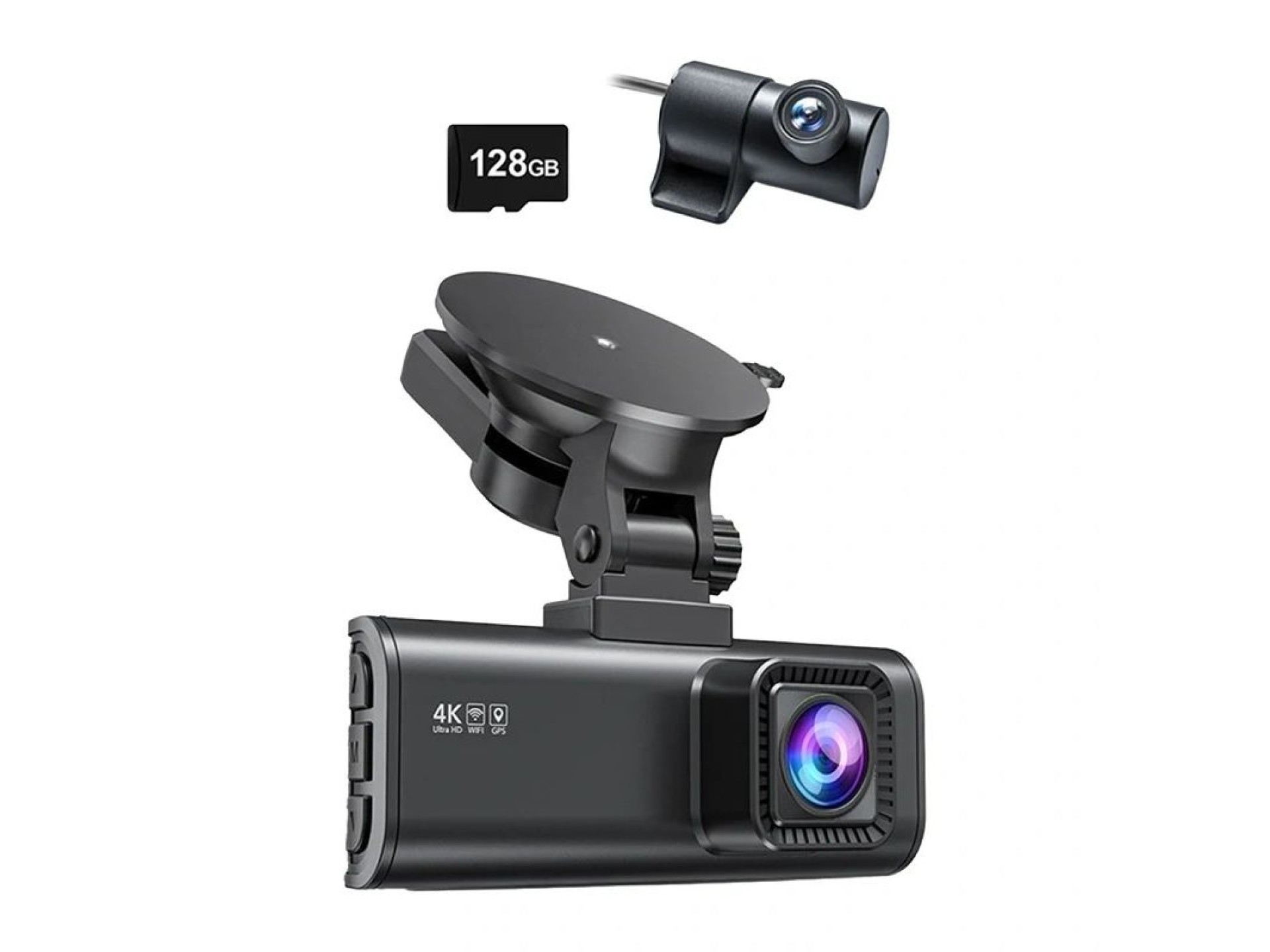 Câmara automóvel REDTIGER F7NP WiFi 4K + 1080p 128GB