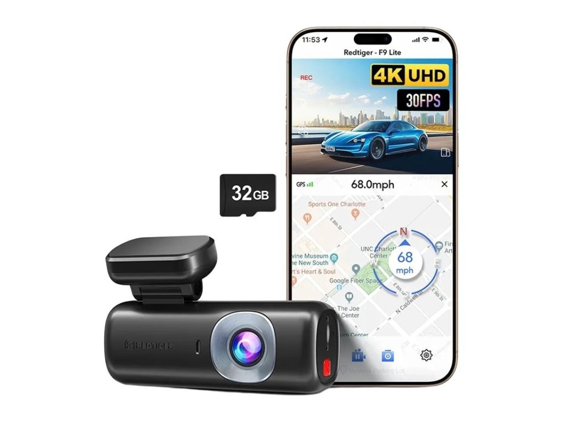 REDTIGER F9 Lite 4K 32GB Dash Cam