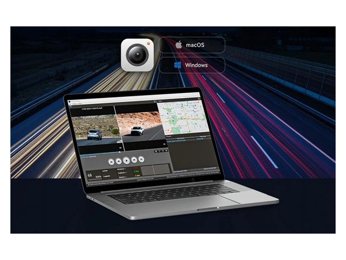 WOLFBOX G930 4K + 1080p 64GB Dash Cam