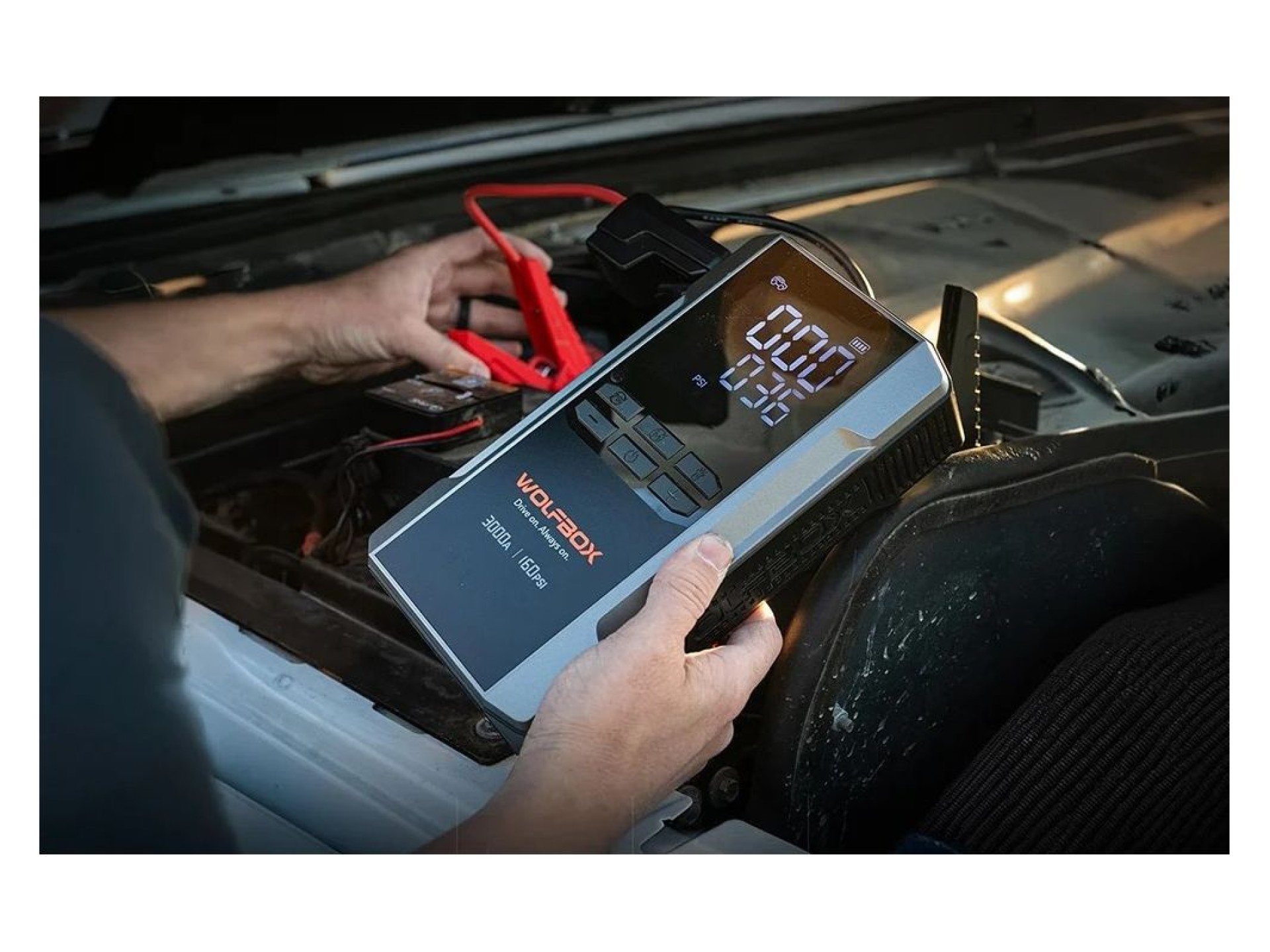WOLFBOX MegaVolt 16 Air 16,000 mAh 3,000 A Jump Starter