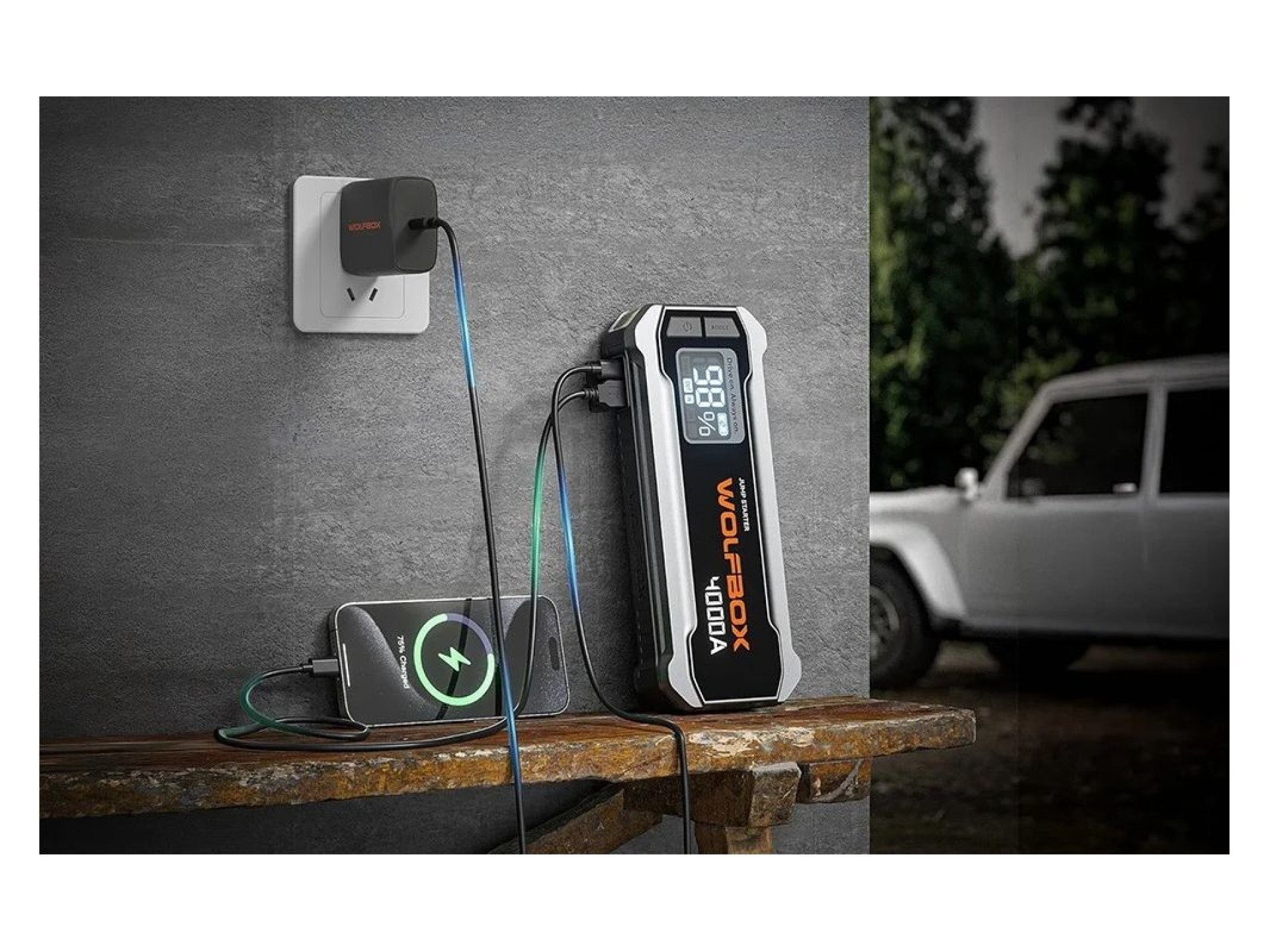 WOLFBOX MegaVolt 24 24.000 mAh 4.000 A Jump Starter