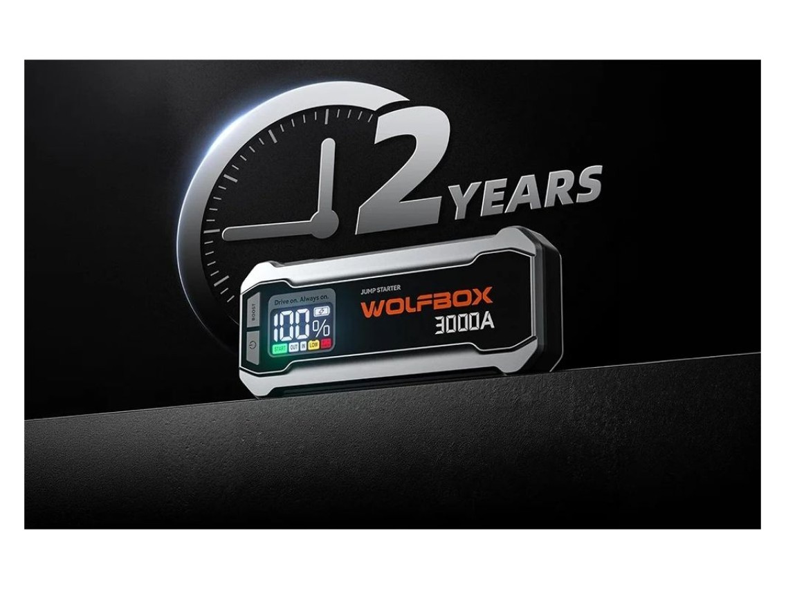 WOLFBOX MegaVolt 16 16,000 mAh 3,000 A Jump Starter