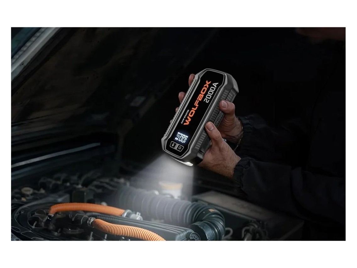 WOLFBOX MegaVolt 12 16,000 mAh 2,000 A Jump Starter