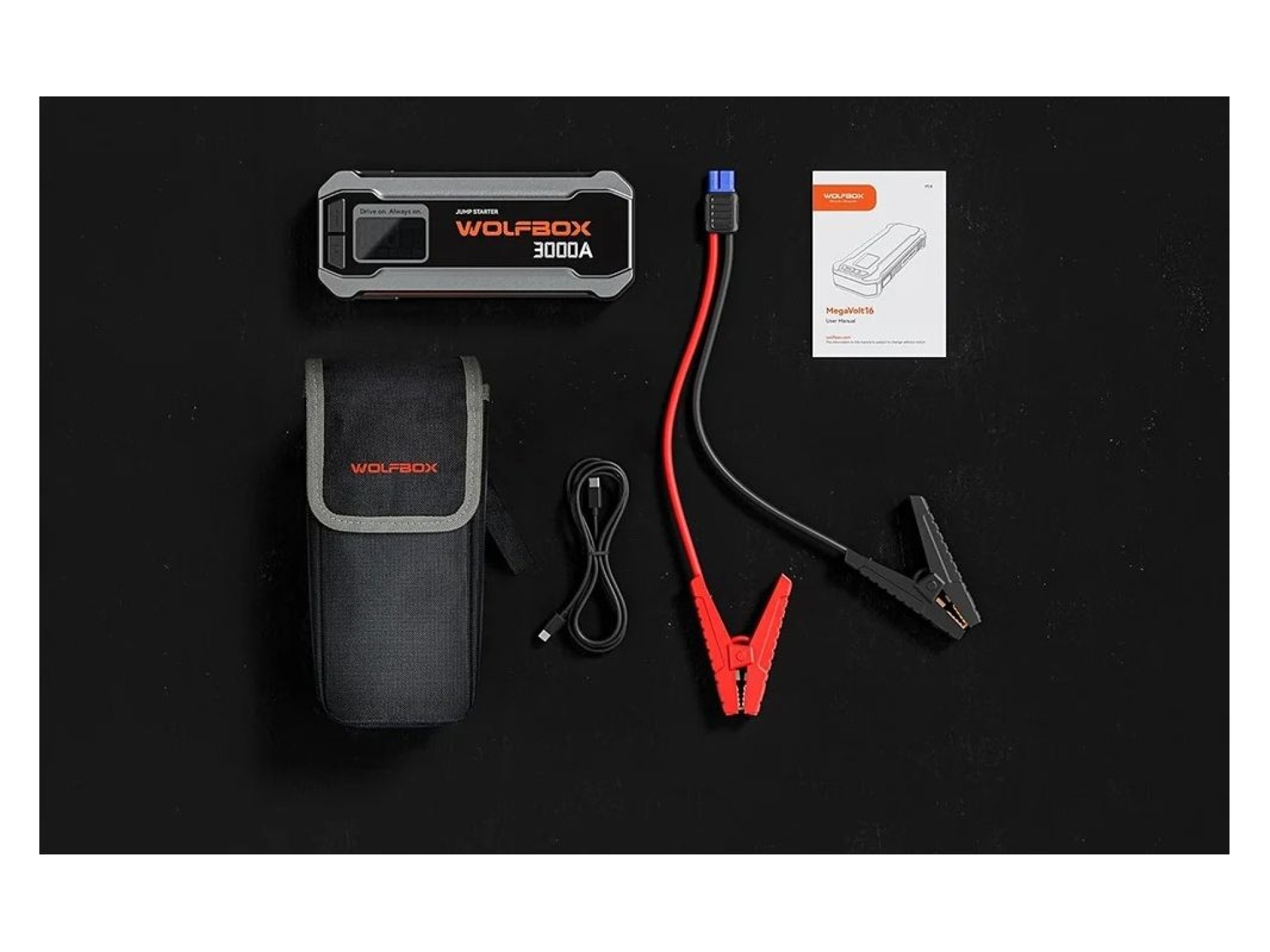 WOLFBOX MegaVolt 16 16,000 mAh 3,000 A Jump Starter