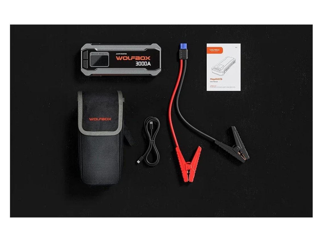 WOLFBOX MegaVolt 16 16,000 mAh 3,000 A Jump Starter