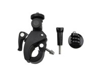 Suporte de guiador Puluz para c�maras de a��o com rosca para trip� (preto)
