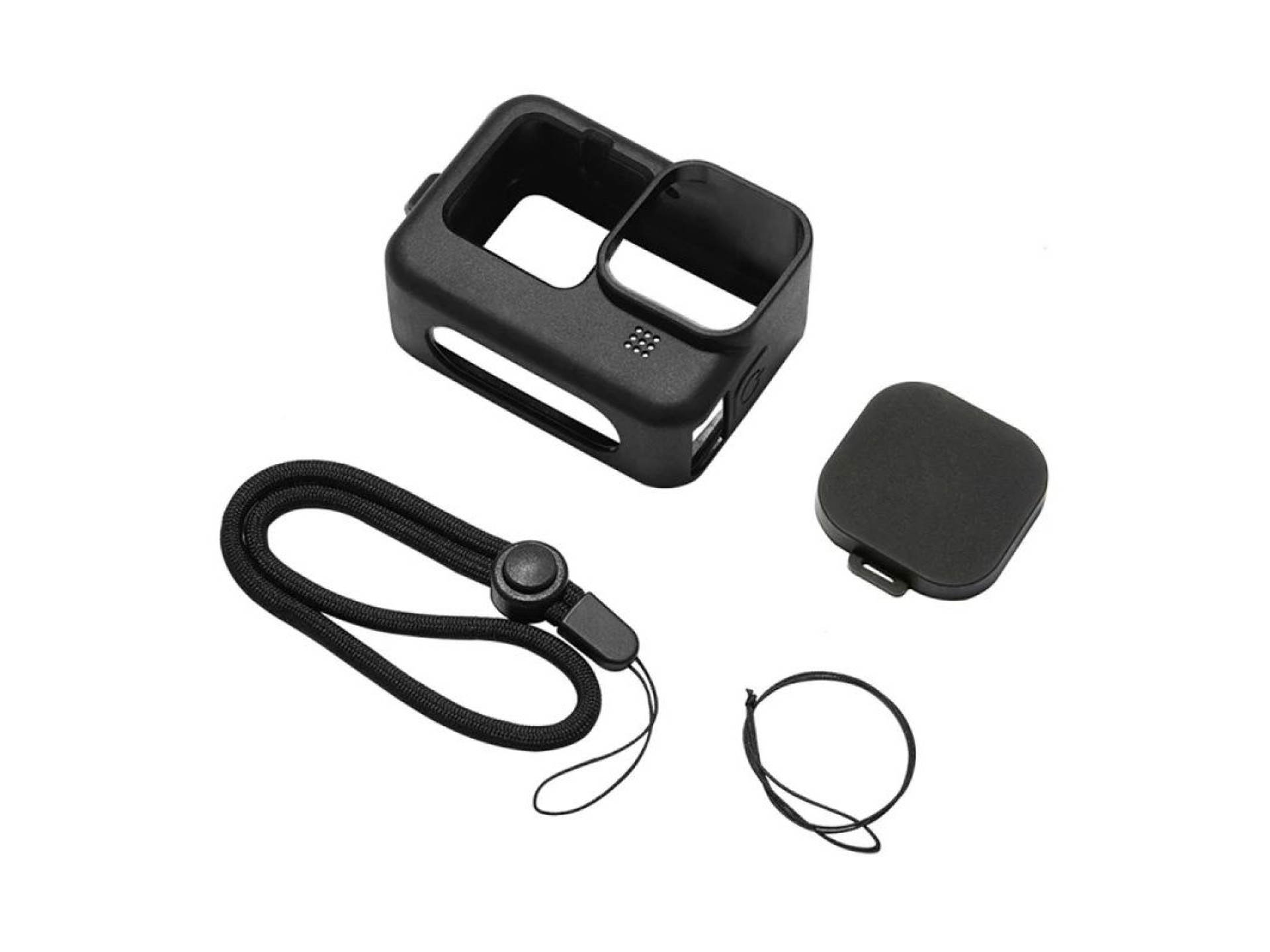 Capa de silicone Puluz para GoPro HERO12, HERO11, HERO10 e HERO9 Black com protetor de lente e pega