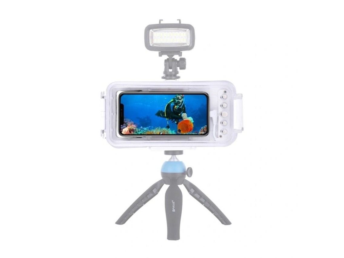 Puluz Waterproof Case (45m) for iPhone: For Underwater Photos and Videos (White)