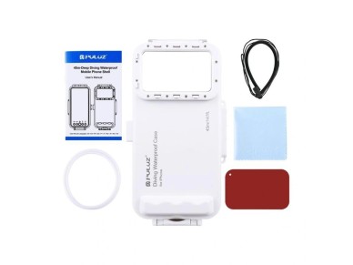 Puluz Waterproof Case (45m) for iPhone: For Underwater Photos and Videos (White) Puluz Waterproof Case (45m) for iPhone: For Underwater Photos and Videos (White)