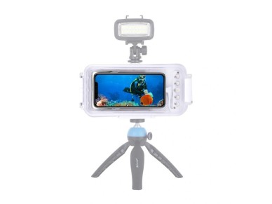 Puluz Waterproof Case (45m) for iPhone: For Underwater Photos and Videos (White) Puluz Waterproof Case (45m) for iPhone: For Underwater Photos and Videos (White)