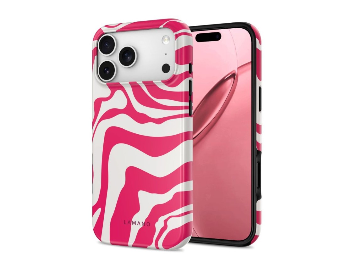 Tech-Protect Lamano MagSafe Case for iPhone 18 Pro / 17 Pro - Pink and White