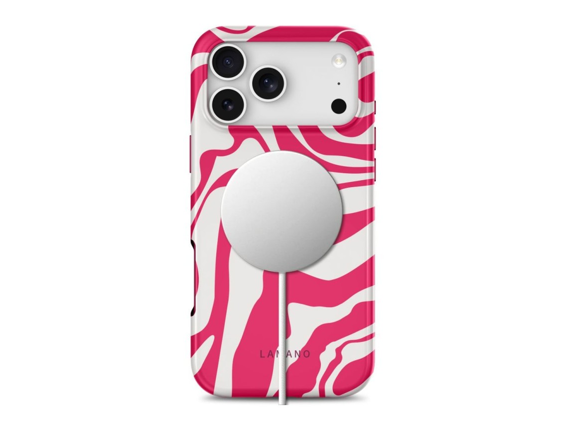 Tech-Protect Lamano MagSafe Case for iPhone 18 Pro / 17 Pro - Pink and White