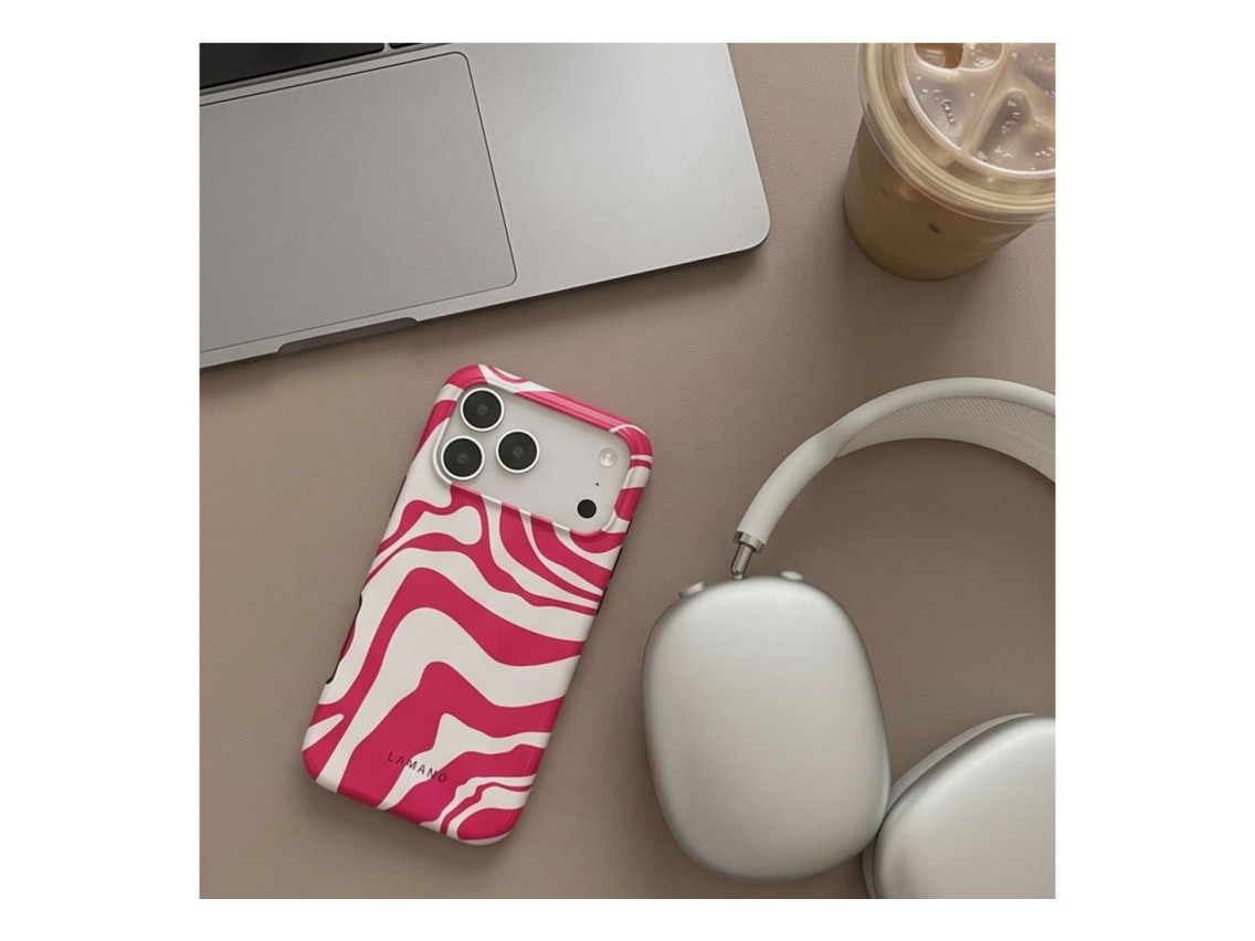 Tech-Protect Lamano MagSafe Case for iPhone 18 Pro / 17 Pro - Pink and White