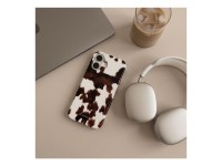 Capa Tech-Protect Lamano MagSafe para iPhone 17 - castanho e branco Capa Tech-Protect Lamano MagSafe para iPhone 17 - castanho e branco