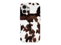 Capa Tech-Protect Lamano MagSafe para iPhone 17 - castanho e branco Capa Tech-Protect Lamano MagSafe para iPhone 17 - castanho e branco