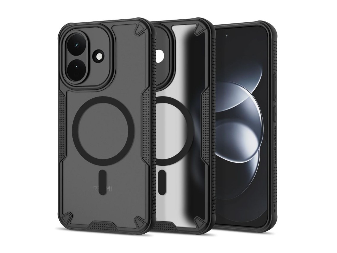 Tech-Protect Rugged Shield MagSafe Case for Xiaomi Redmi Note 17 Pro 5G - Matte Black