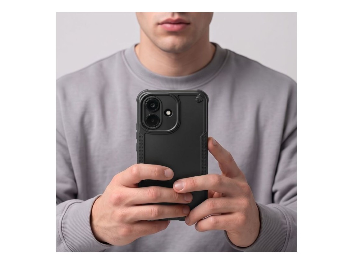 Tech-Protect Rugged Shield Case for Xiaomi Redmi Note 17 Pro 5G - Matte Black