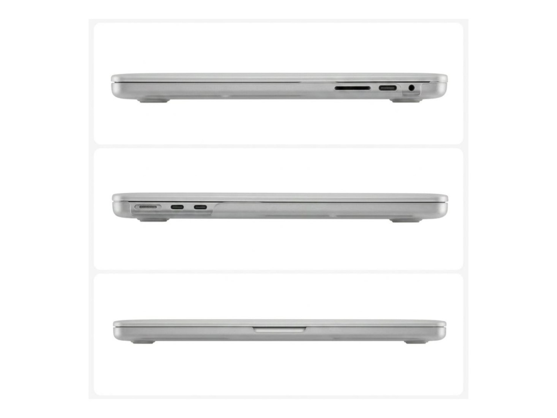 Funda protectora Tech-Protect Softshell para MacBook Air 15 2023 / 2024 / 2025 / 2026 - Negro mate