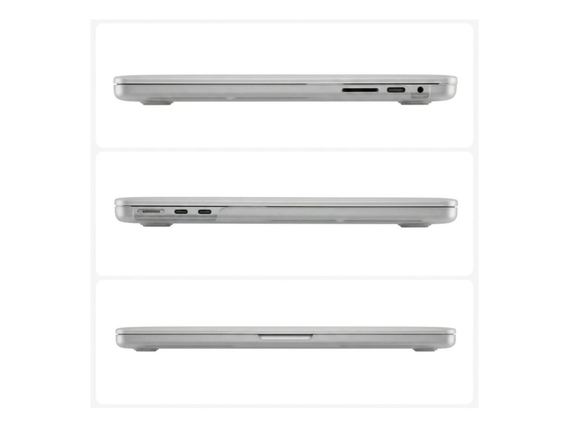 Funda protectora Tech-Protect Softshell para MacBook Air 15 2023 / 2024 / 2025 / 2026 - Negro mate