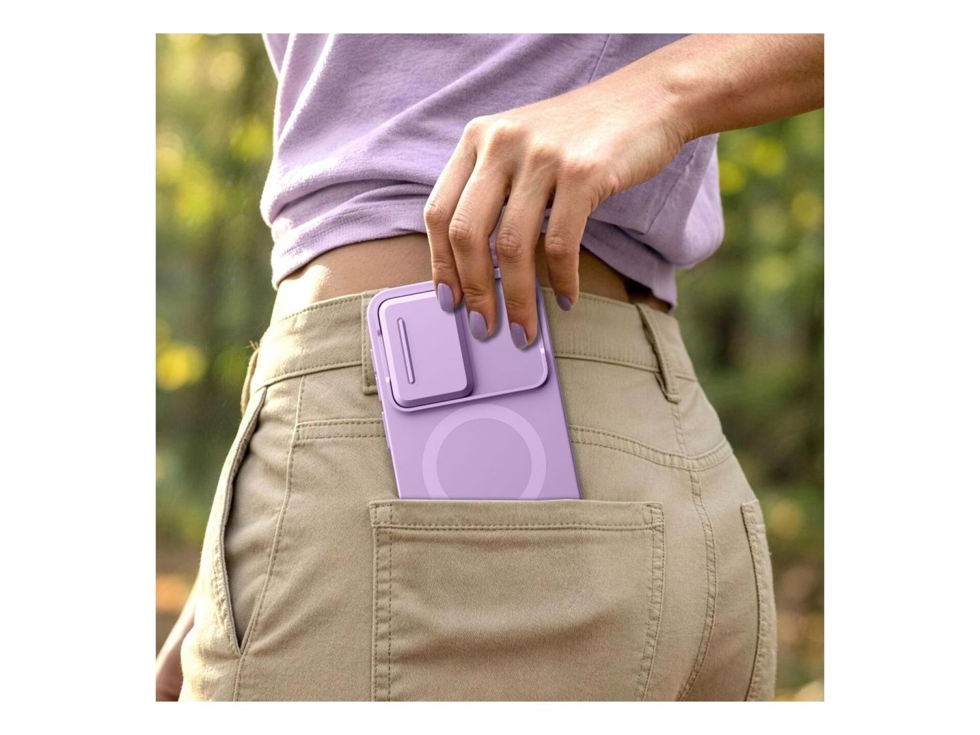 Tech-Protect Kevlar Aura MagSafe Case for Samsung Galaxy A57 - Purple