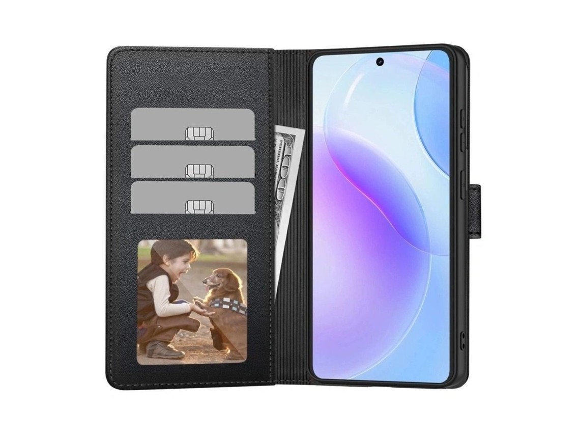 Capa carteira Tech-Protect para Motorola Edge 70 5G - Preta