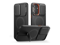 Capa Tech-Protect Kevlar Aura MagSafe para Samsung Galaxy A57 - Preto e Laranja