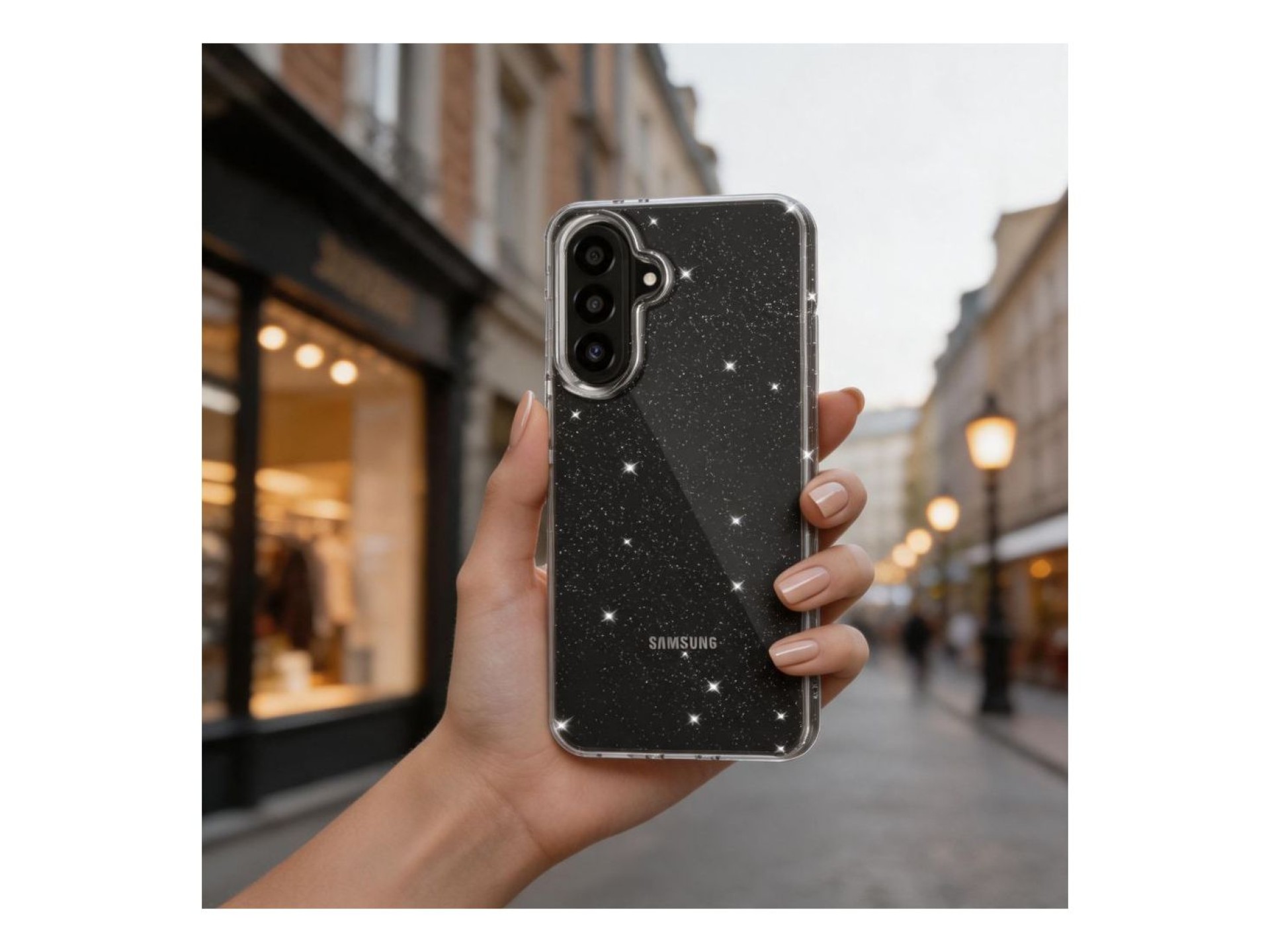 Tech-Protect FlexAir Case for Samsung Galaxy A27 5G - Clear Glitter
