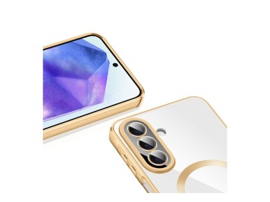Tech-Protect MagFlex MagSafe Case for Samsung Galaxy A27 5G - Transparent Gold