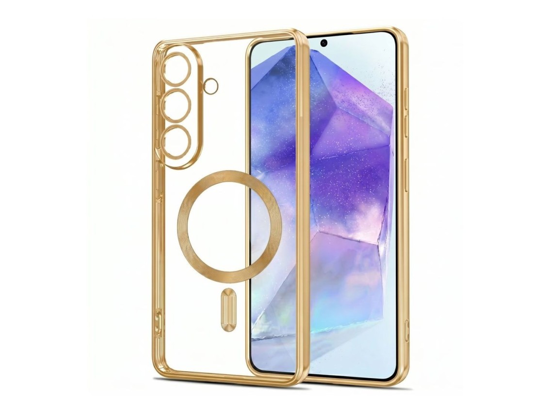 Funda Tech-Protect MagFlex MagSafe para Samsung Galaxy A27 5G - Oro transparente