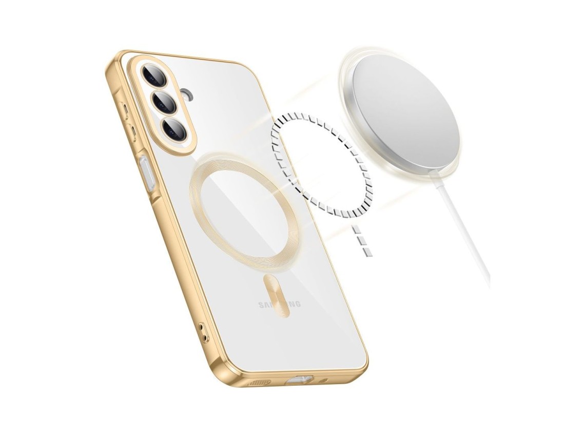Funda Tech-Protect MagFlex MagSafe para Samsung Galaxy A27 5G - Oro transparente