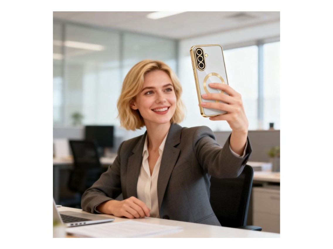 Funda Tech-Protect MagFlex MagSafe para Samsung Galaxy A27 5G - Oro transparente