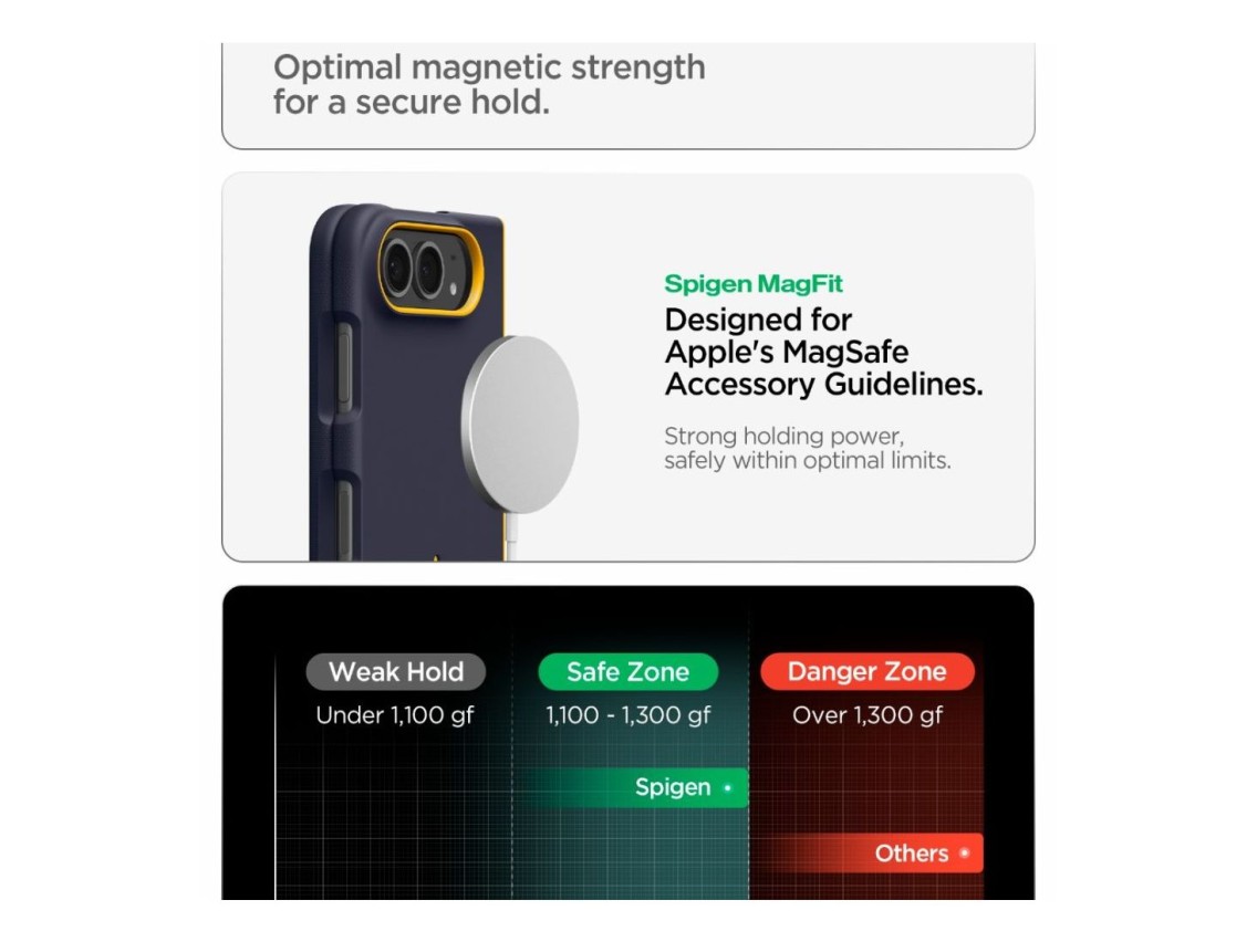 Capa Spigen Nano Pop MagSafe para iPhone Duo - Azul Marinho e Amarelo