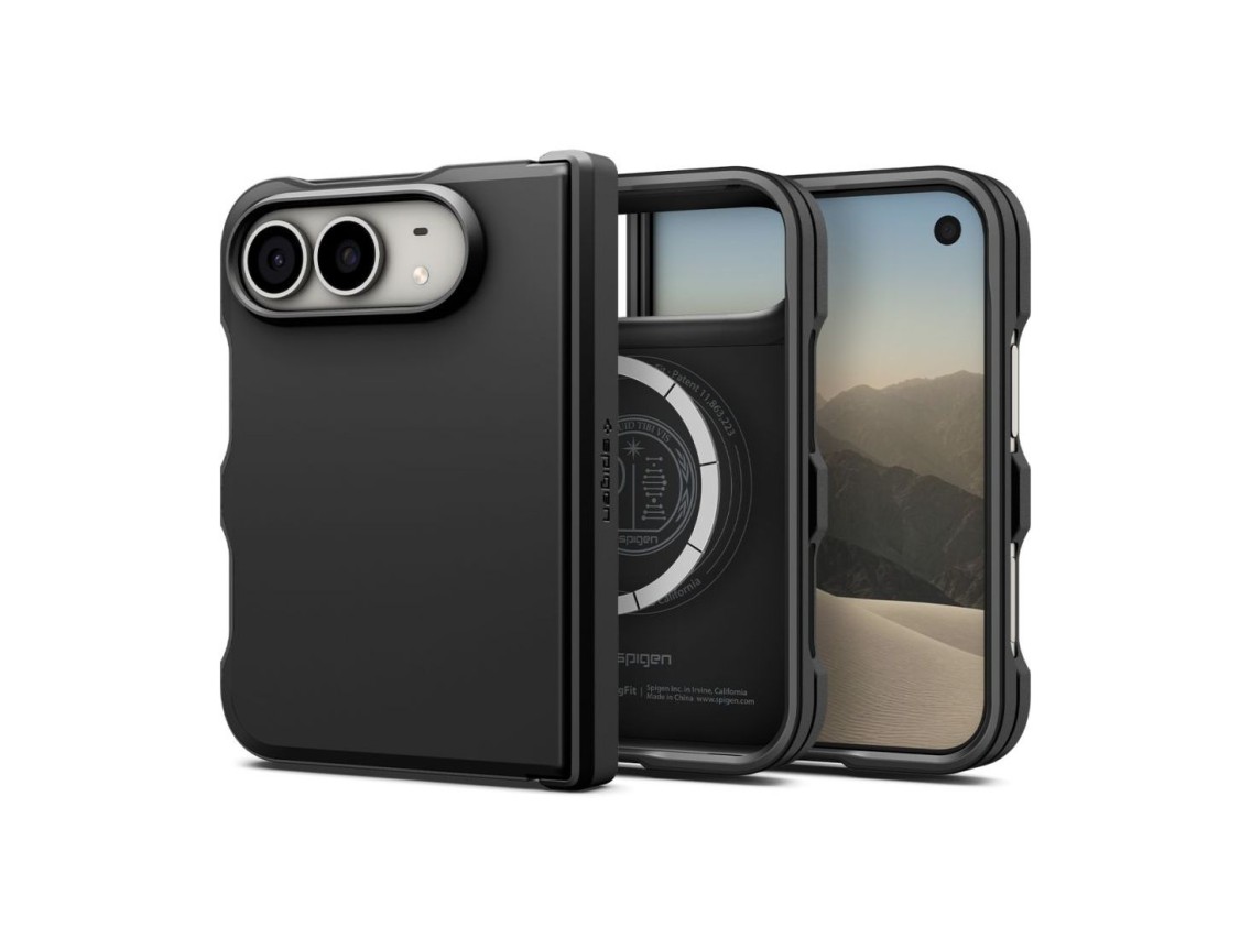 Funda Spigen Tough Armor T MagSafe para iPhone Duo - negra