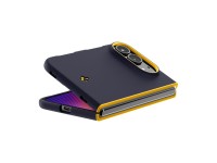 Capa Spigen Nano Pop MagSafe para iPhone Duo - Azul Marinho e Amarelo Capa Spigen Nano Pop MagSafe para iPhone Duo - Azul Marinho e Amarelo