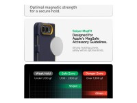 Capa Spigen Nano Pop MagSafe para iPhone Duo - Azul Marinho e Amarelo Capa Spigen Nano Pop MagSafe para iPhone Duo - Azul Marinho e Amarelo