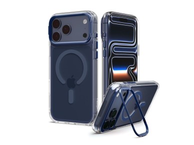 Spigen Ultra Hybrid Optik S MagSafe Case for iPhone 18 Pro Max / 17 Pro Max - Clear Navy Blue