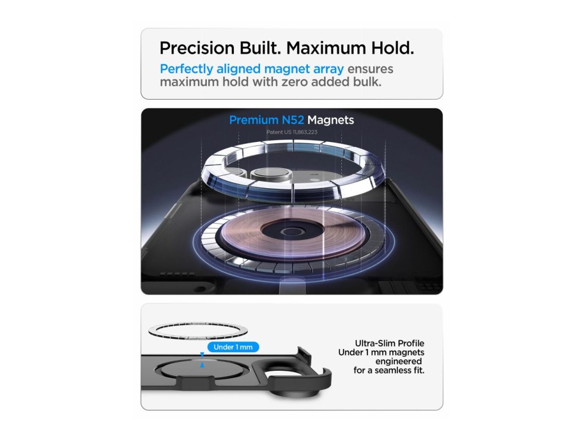 Funda Spigen Tough Armor T MagSafe para iPhone Duo - negra