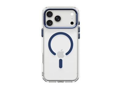 Spigen Ultra Hybrid Optik S MagSafe Case for iPhone 18 Pro Max / 17 Pro Max - Clear Navy Blue