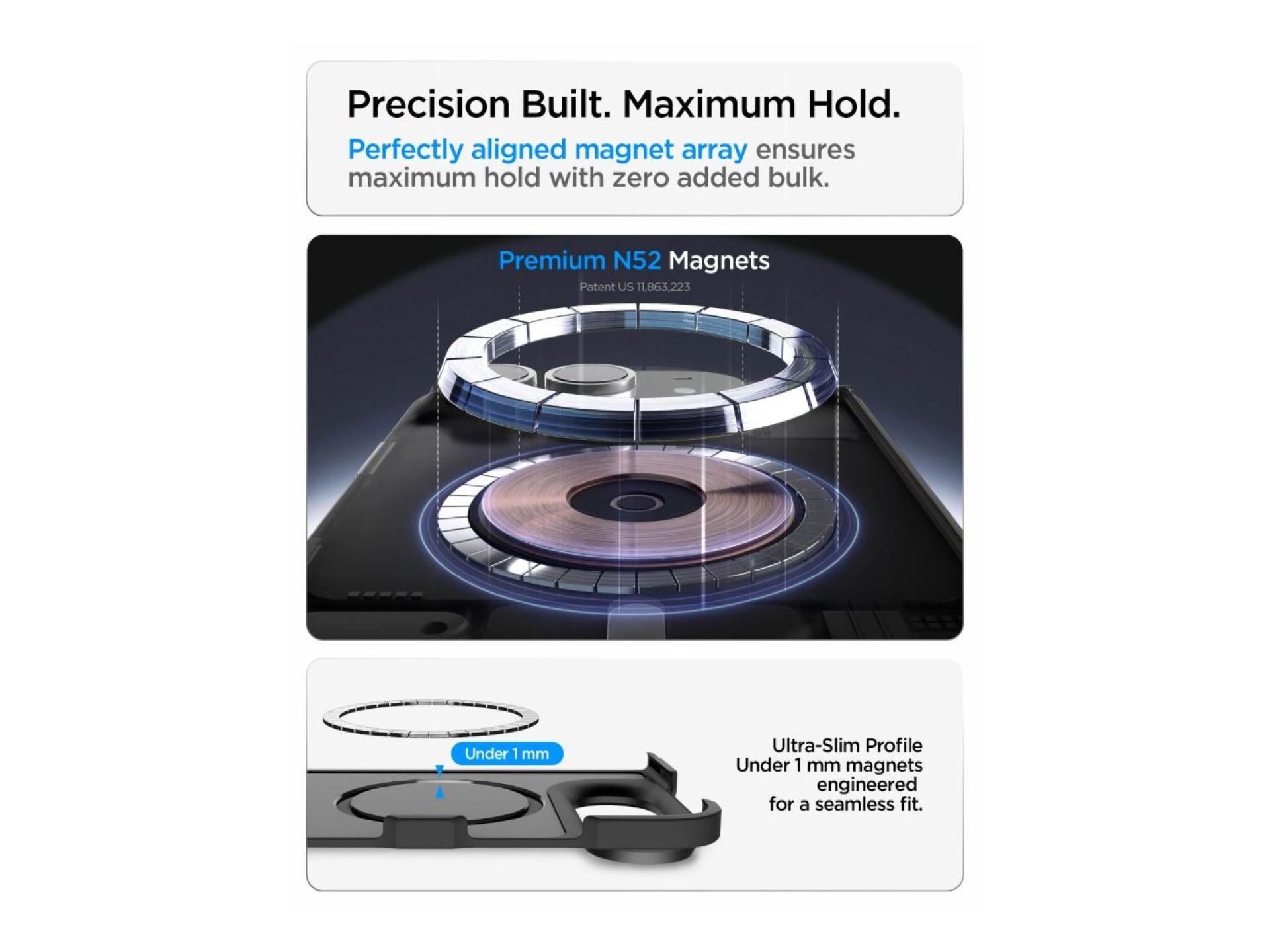 Funda Spigen Tough Armor T MagSafe para iPhone Duo - negra
