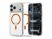 Capa Spigen Ultra Hybrid Mag MagSafe para iPhone 18 Pro Max/17 Pro Max - Laranja Transparente Capa Spigen Ultra Hybrid Mag MagSafe para iPhone 18 Pro Max/17 Pro Max - Laranja Transparente