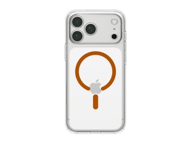 Capa Spigen Ultra Hybrid Mag MagSafe para iPhone 18 Pro Max/17 Pro Max - Laranja Transparente Capa Spigen Ultra Hybrid Mag MagSafe para iPhone 18 Pro Max/17 Pro Max - Laranja Transparente
