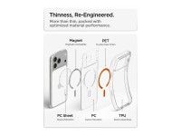 Capa Spigen Ultra Hybrid Mag MagSafe para iPhone 18 Pro Max/17 Pro Max - Laranja Transparente Capa Spigen Ultra Hybrid Mag MagSafe para iPhone 18 Pro Max/17 Pro Max - Laranja Transparente