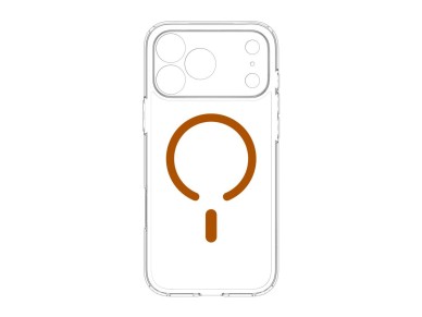 Capa Spigen Ultra Hybrid Mag MagSafe para iPhone 18 Pro Max/17 Pro Max - Laranja Transparente Capa Spigen Ultra Hybrid Mag MagSafe para iPhone 18 Pro Max/17 Pro Max - Laranja Transparente
