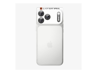 Spigen Optik Pro XL Glas.tR EZ Fit Tempered Glass Camera Screen Protector for iPhone 18 Pro - Dark G