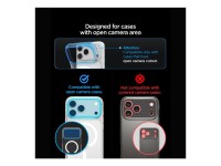 Protetor de ecr� de vidro temperado Spigen Optik Pro XL Glas.tR EZ Fit para c�mara do iPhone 18 Pro 
