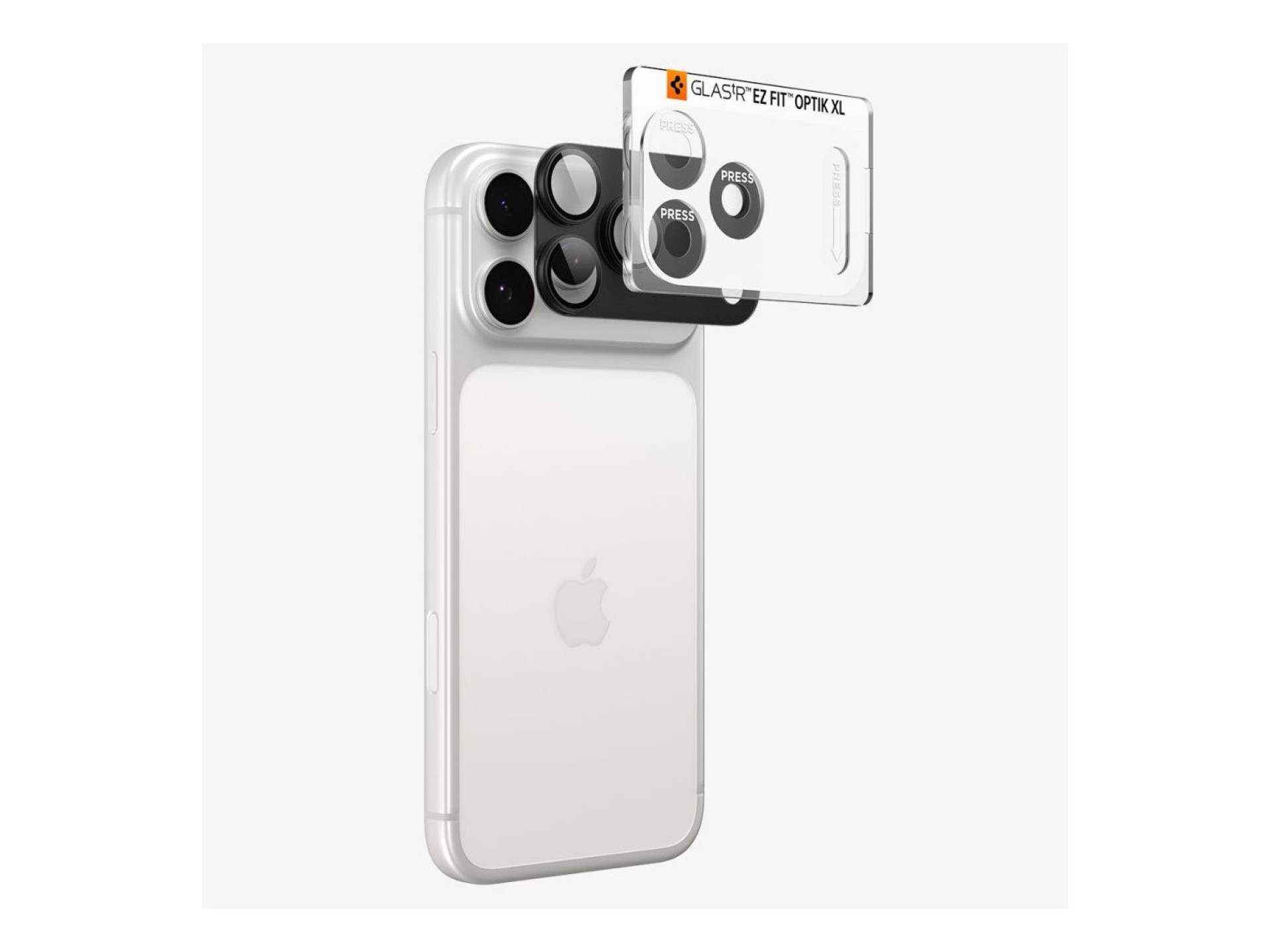 Protetor de ecrã de vidro temperado Spigen Optik Pro XL Glas.tR EZ Fit para câmara do iPhone 18 Pro